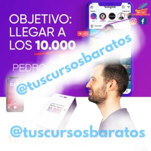 Curso Instagram OBJETIVO 10.000 seguidores de Pedro SEO